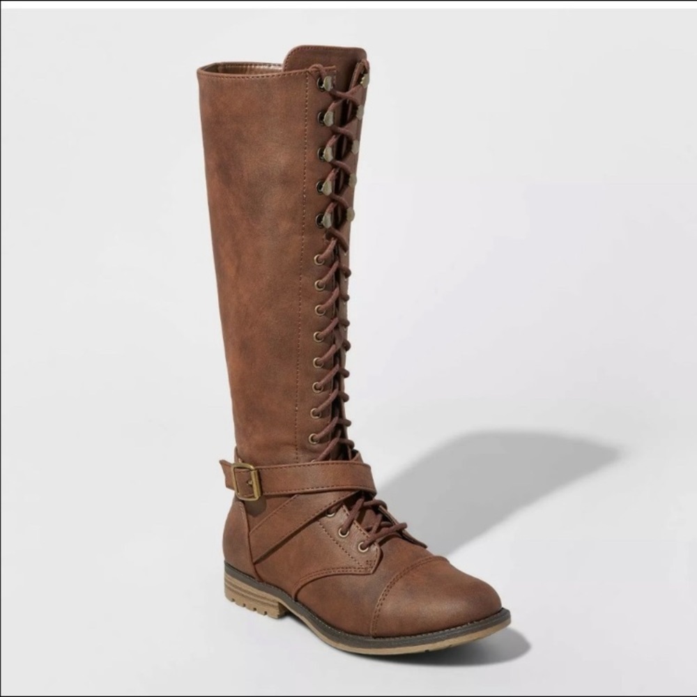 Mossimo Supply Co. Tall Lace Up Riding Boots